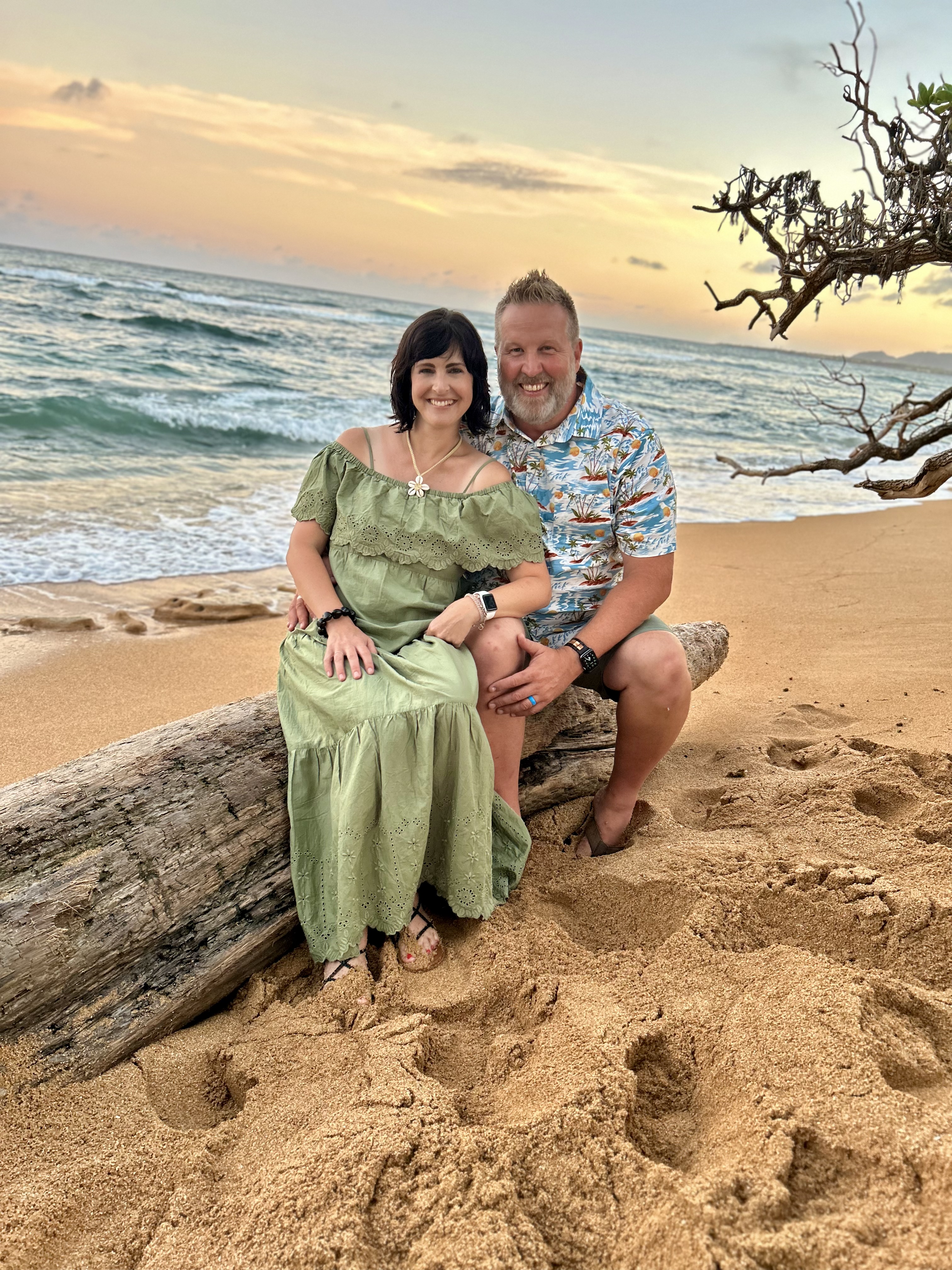 Michael & Katie on the beach